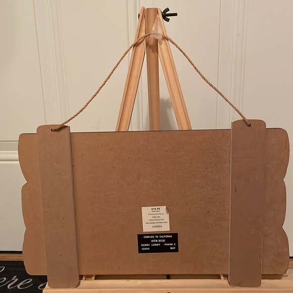 New with tags- hanging wooden sign, dog bone w:saying. Vintage/shabby chic look - Picture 2 of 5